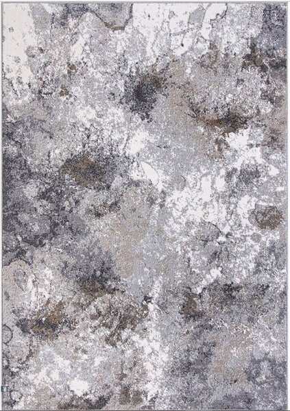Covor Living Dormitor, Model Kolibri 18098 BG19, Gri Maro Dreptunghi, 240x340