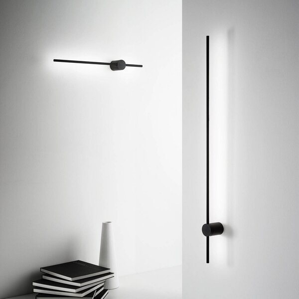 IDEAL LUX Ideal Lux Essence aplică de perete LED 11W negru, Negru, Camera de zi / sufragerie, Metal, Modern