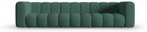 Canapea Lupine cu 3 locuri si tapiterie din tesatura structurala, verde