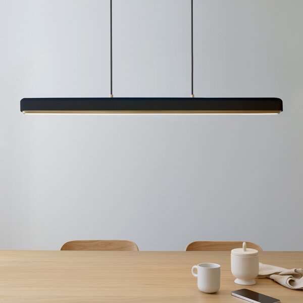 UMAGE Lampă suspendată LED Hazel Branch, negru/zahăr, 100 cm, reglabil, Negru, Camera de zi / sufragerie, Metal, Modern