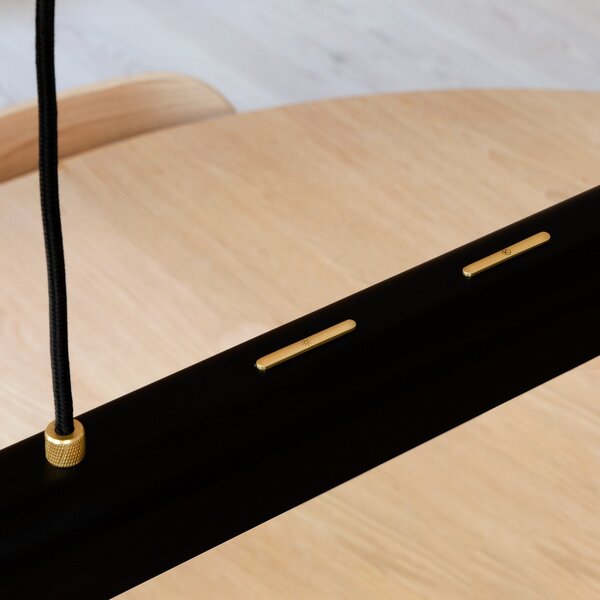 UMAGE Lampă suspendată LED Hazel Branch, negru/zahăr, 100 cm, reglabil, Negru, Camera de zi / sufragerie, Metal, Modern
