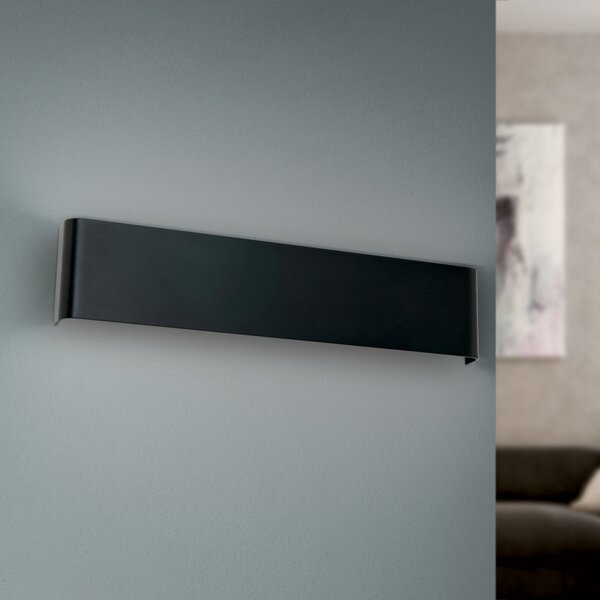 ORION Accent aplică perete LED cu up-/downlight, negru, Negru, Camera de zi / sufragerie, Metal, Modern, Priză de perete sus / jos