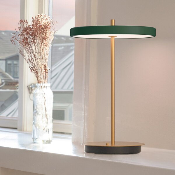 Lampă de masă UMAGE, Asteria Move, reglabil, Auriu / Alamă, Camera de zi, Metal, Design