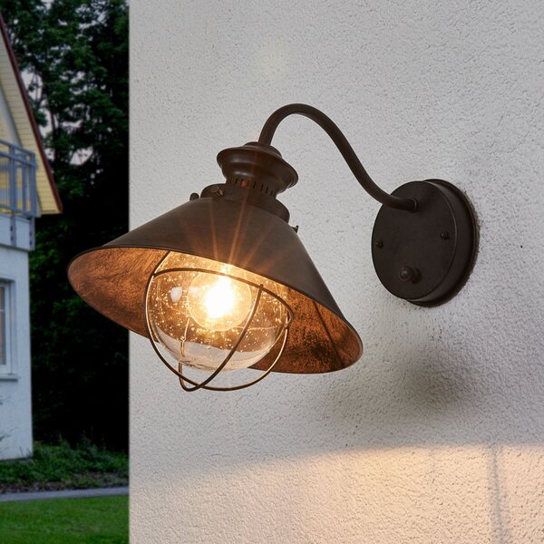 FARO BARCELONA Aplică de exterior Nautica oxid maro, Maro / Rugină, Metal
