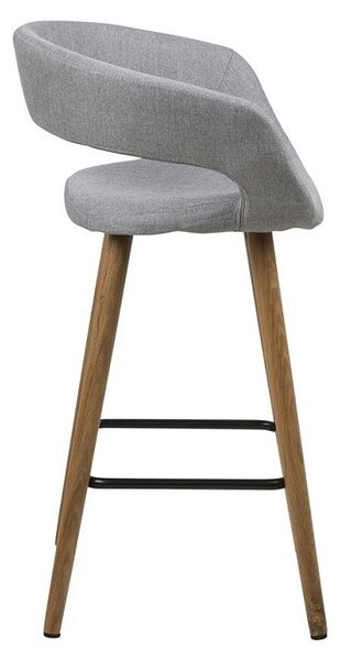Scaun de bar Grace gri deschis (66265)