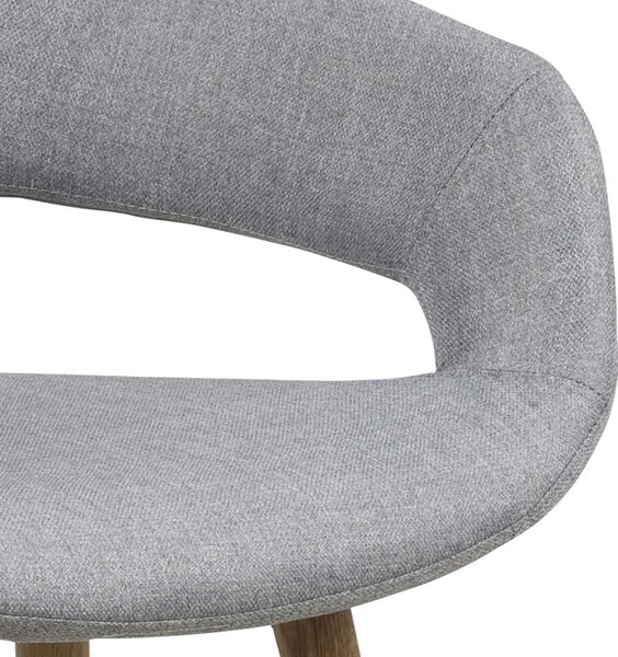 Scaun de bar Grace gri deschis (66265)