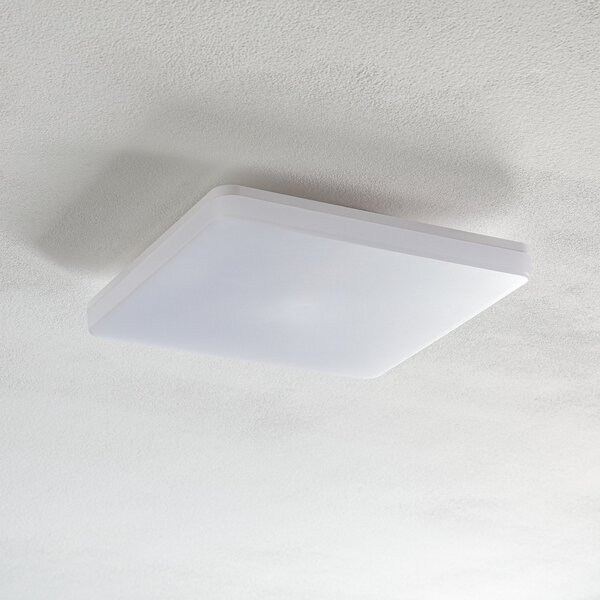 Heitronic Plafonieră cu senzor LED Pronto, unghiulară, 33x33cm, Alb, Plastic, Modern