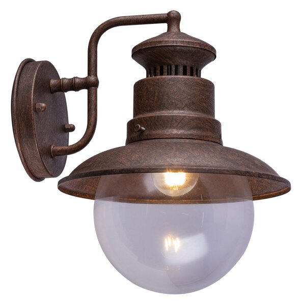 Globo Aplică de exterior Sella din oțel inoxidabil, reglabil, Maro / Rugină, Metal, Vintage