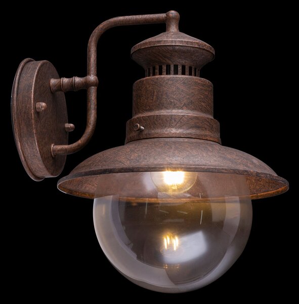 Globo Aplică de exterior Sella din oțel inoxidabil, reglabil, Maro / Rugină, Metal, Vintage