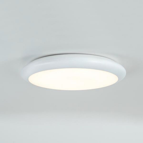 BRUMBERG Gavan LED plafonieră LED, IP65, alb Ø32cm, Alb, Baie, Plastic, Modern