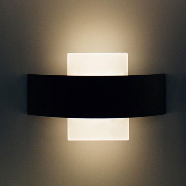 LEDVANCE Endura Style Shield Square aplică exter, Negru, Metal, Modern, Priză de perete sus / jos