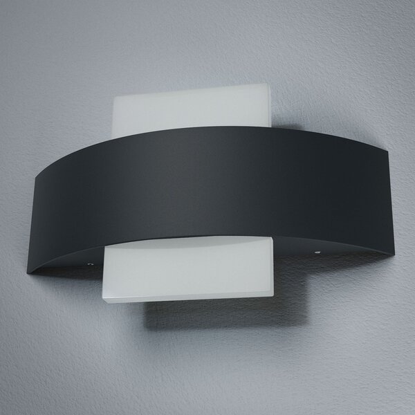 LEDVANCE Endura Style Shield Square aplică exter, Negru, Metal, Modern, Priză de perete sus / jos