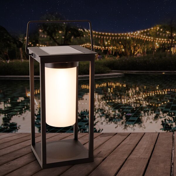 Näve Felinar LED solar 3180922, reglabil, Negru, Metal