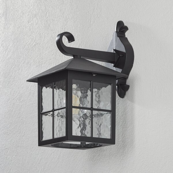 Elstead Lampă de exterior Winchester BL18, cu lanternă în partea jos, IP43, reglabil, Negru, Metal, Antichitate, Felinar