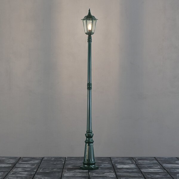 Konstsmide Lampadar Firenze, 1 fluxuri, verde, Verde, Sticlă, Casă de țară / Rustic