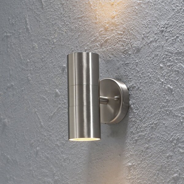 Konstsmide Aplică de exterior Modena, oțel inoxidabil, 2 becuri, reglabil, Metalic, Metal, Modern