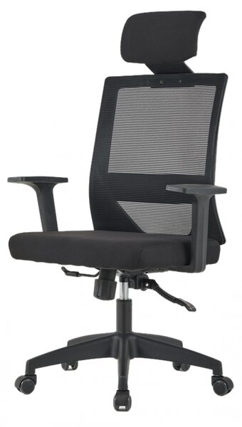 Scaun ergonomic, spatar mesh, inaltime reglabila, baza PP, negru