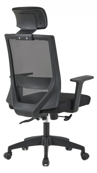 Scaun ergonomic, spatar mesh, inaltime reglabila, baza PP, negru