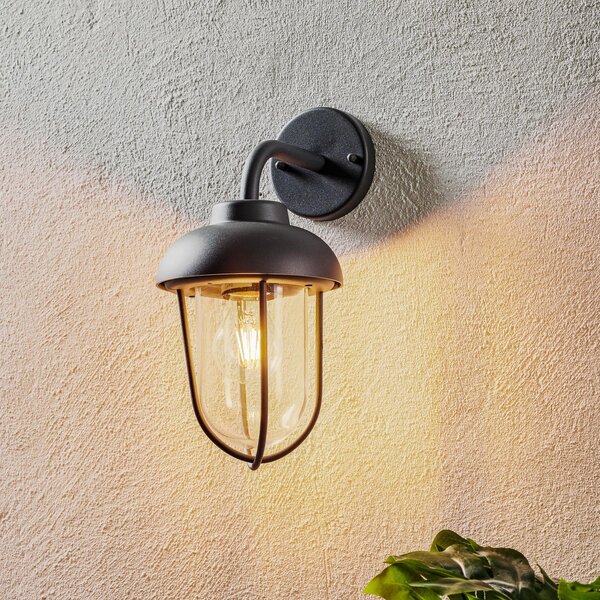 Trio Lighting Aplică de exterior Duero stil retro, antracit, reglabil, Negru, Metal, Vintage, Felinar