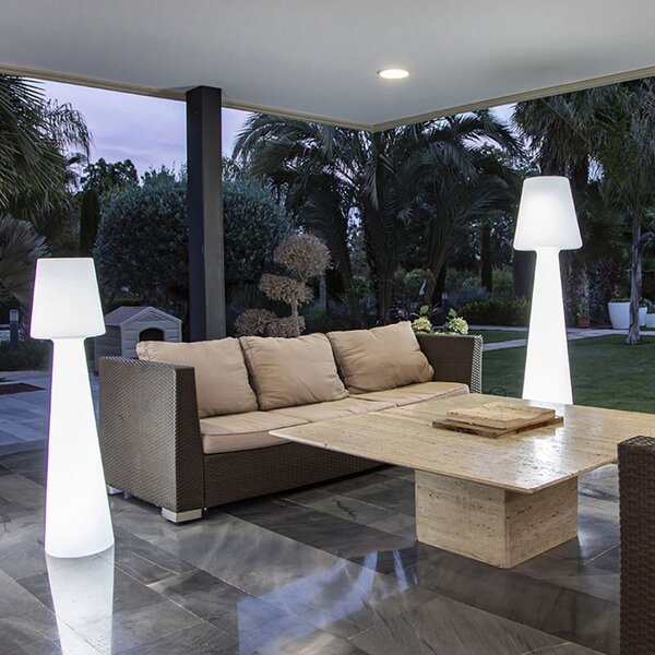 Newgarden Lola lampadar înălțime 110 cm lumină naturală, Alb, Plastic, Modern