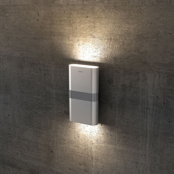 Theben theLeda D UDL AL aplică de exterior Up/down, Metalic, Metal, Modern, Perete unghiular