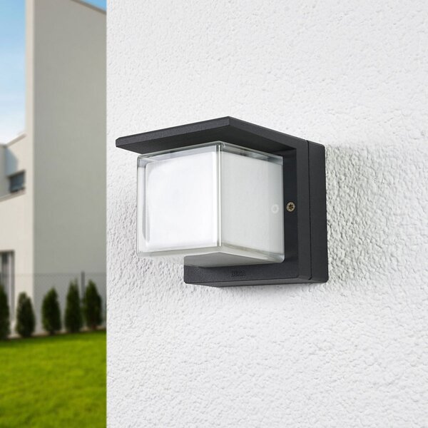 BEGA 33327K3 aplică LED de exterior grafit 3.000K, Gri, Metal, Modern