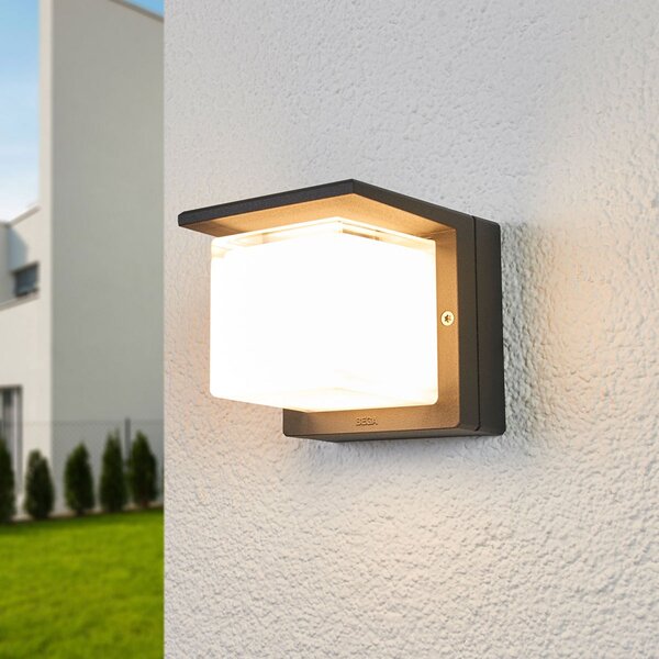 BEGA 33327K3 aplică LED de exterior grafit 3.000K, Gri, Metal, Modern