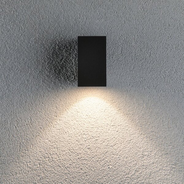Paulmann Flame aplică de exterior 1fl 10,3cm antr, Negru, Metal, Modern, Priză de perete top