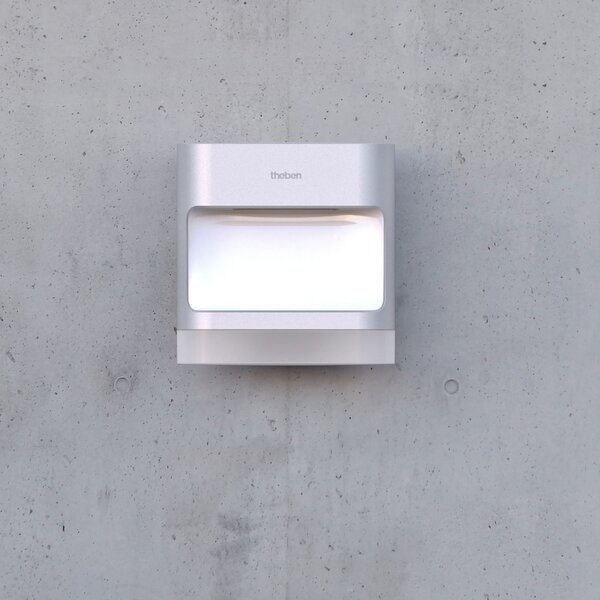 Theben theLeda D S AL Lampa de exterior cu senzor PIR, Metalic, Metal, Modern