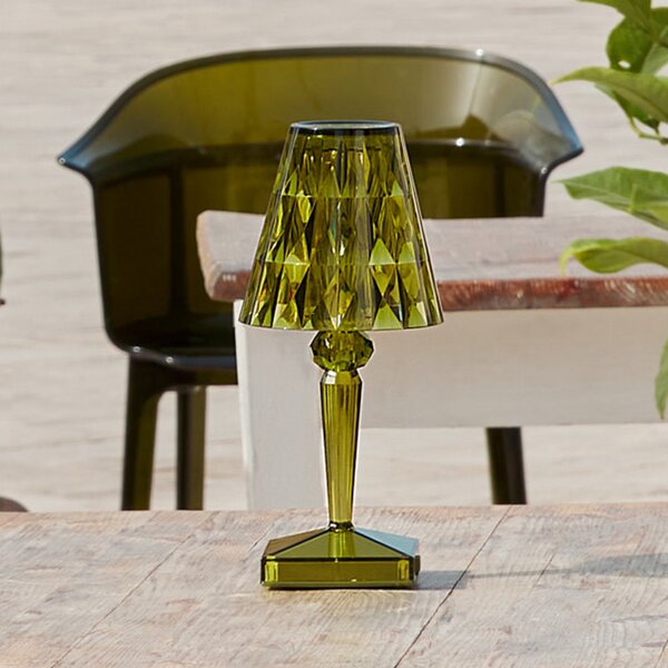 Kartell Lampă de masă cu baterie LED Baterie, 26 cm, verde, IP54