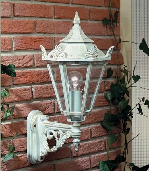Albert Leuchten Aplică de exterior stil rustic 748 W, reglabil, Alb, Metal, Casă de țară / Rustic