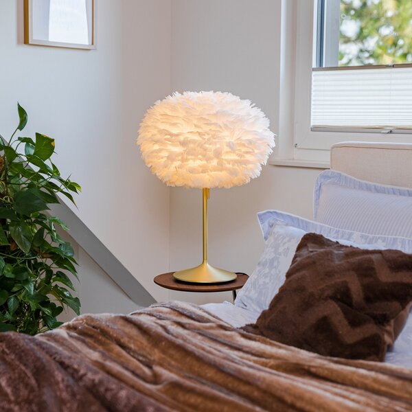 UMAGE Eos medium lampă de masă alb/alamă, Alb, Camera de zi / sufragerie, Design