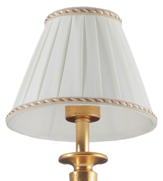 ORION Lampă de masă Donata Ø 17,8 cm, Auriu / Alamă, Camera de zi / sufragerie, Plastic, Antichitate