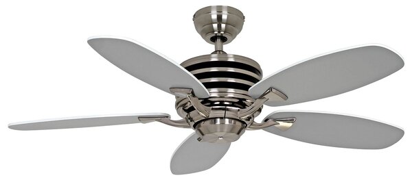 CasaFan Ventilator de tavan Eco Gamma 103 cm alb/gri deschis, Alb, Camera de zi / sufragerie, Lemn, Modern