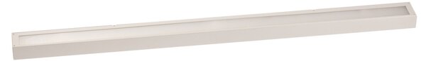 MCJ Aplică Mera LED, lățime 120 cm, alb, 3.000K, Alb, Hol, Metal, Modern