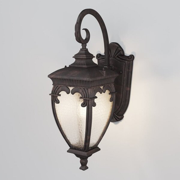 Maytoni Fleur aplică de exterior, bronz, reglabil, Negru, Metal, Antichitate