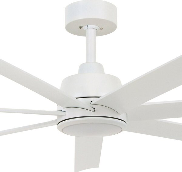 Beacon Lighting Ventilator de tavan cu lumină Atlanta alb 142 cm liniștit, reglabil, Alb, Camera de zi / sufragerie, Plastic, Modern