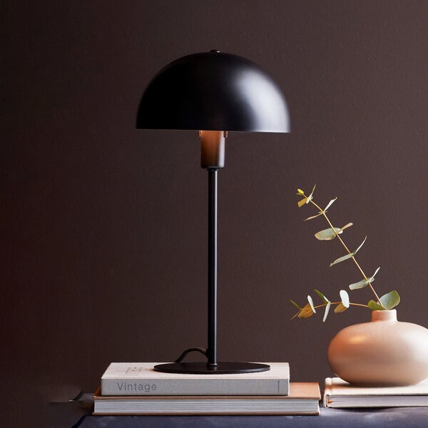 Nordlux Lampa de masă Ellen 20, negru, metal, soclu E14, Negru, Camera de zi / sufragerie, Metal, Scandinavă