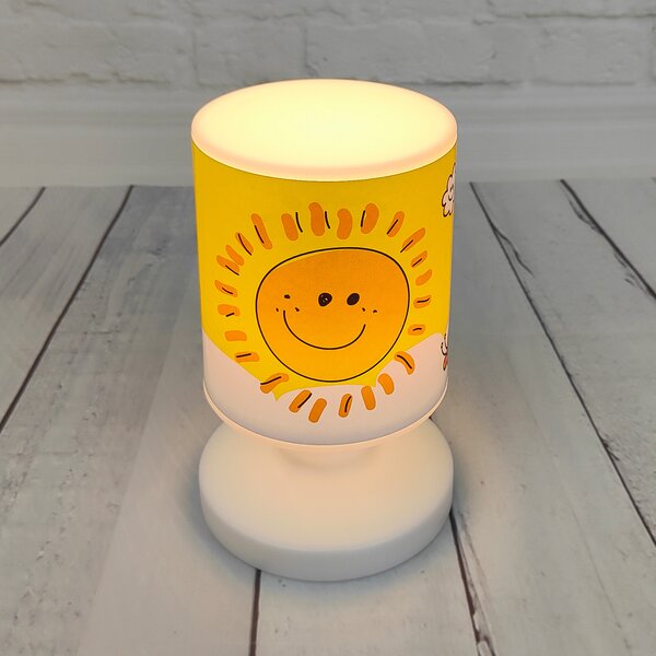 Niermann Standby Sunny lampă de masă LED acumulator, USB, IP44, Galben, Camera copiilor, Plastic