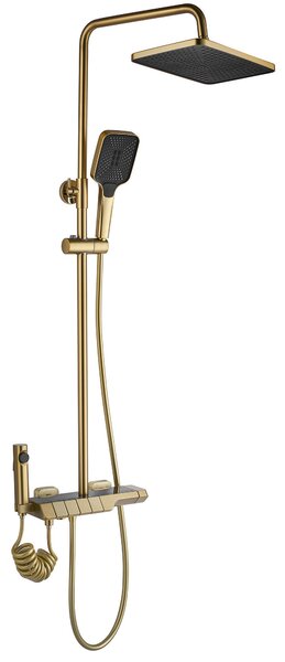 Coloana de dus cu termostat REA ROB Gold Brush