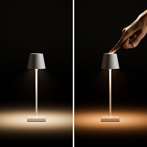 Sigor Nuindie pocket LED lampă de masă reîncărcabilă, negru, IP54, dimabil, reglabil, Negru, Aluminiu, Modern