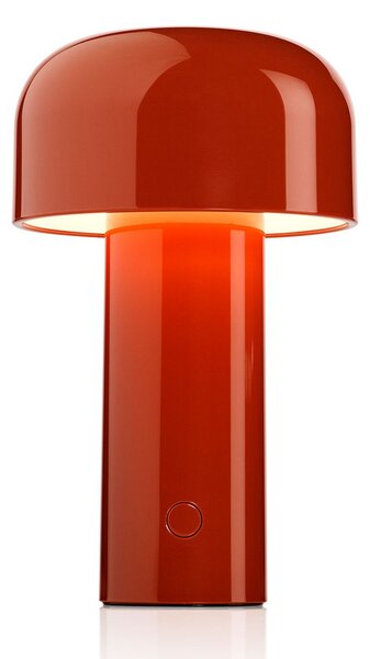 FLOS Lampă de masă cu LED-uri reîncărcabile Bellhop roșu cărămiziu, reglabil, Roșu, Camera de zi / sufragerie, Plastic, Design