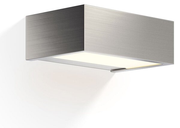 Decor Walther Box aplică LED nichel 2.700K 15cm, reglabil, Gri, Baie, Metal, Modern, Perete unghiular