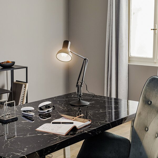 Lampă de masă Anglepoise, Type 75, Negru, Studiu / Birou, Metal, Design industrial