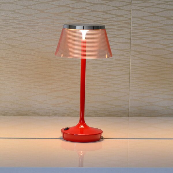 Aluminor La Petite Lampe lampă de masă LED, roșu, Roșu, Camera de zi / sufragerie, Plastic, Design