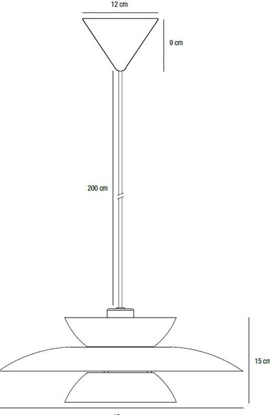 Nordlux Carmen lampă suspendată 1x40 W negru 2213603003