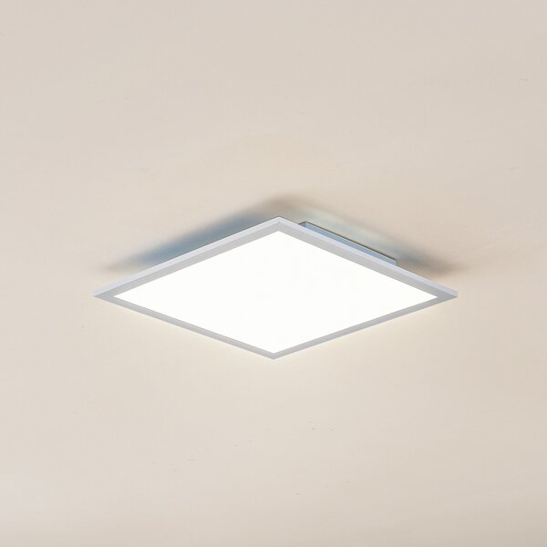 Lindby Panou LED Enja, alb, aluminiu, 39,5 cm x cm, reglabil, Metalic, Studiu / Birou, Plastic, Modern