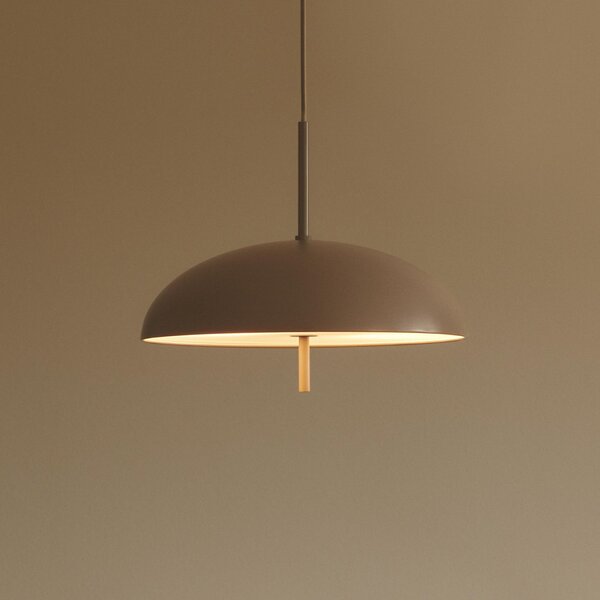 DFTP by Nordlux Lampă suspendată Versale, maro, Ø 35 cm, metal, 2 x E27, reglabil, Maro / Rugină, Camera de zi / sufragerie, Metal, Scandinavă