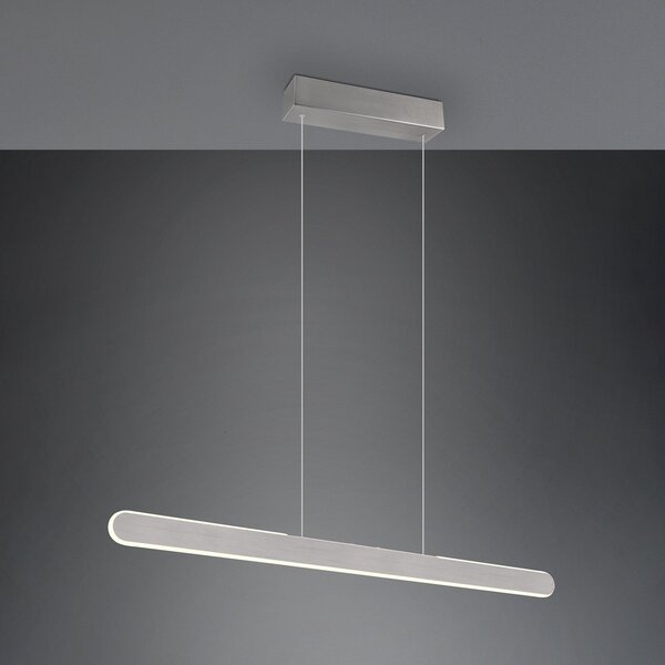 Trio Lighting Lampă suspendată Helios LED, aluminiu, reglabilă pe înălțime, dimabilă, CCT, reglabil, Metalic, Camera de zi / sufragerie, Metal, Modern