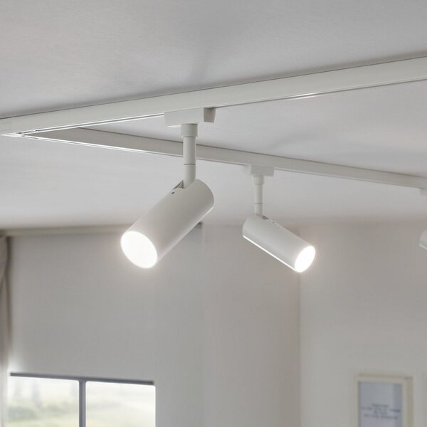 Paulmann URail Tubo spot dim 3 trepte 3.000K alb, reglabil, Alb, Camera de zi / sufragerie, Metal, Modern